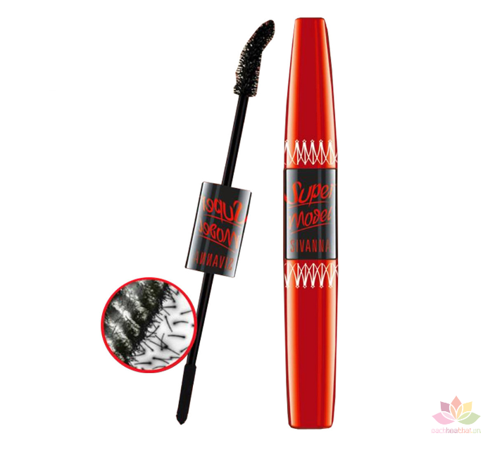 Mascara nối mi 2 đầu Super Model 5X Long Deep Black Warterproof ảnh 2