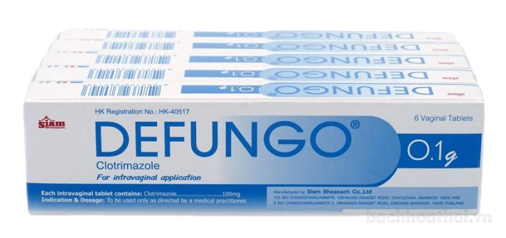 vıên đặt Defungo cho phụ nữ (Siam ) - Thái lan Hộp 6 vıên 0.1