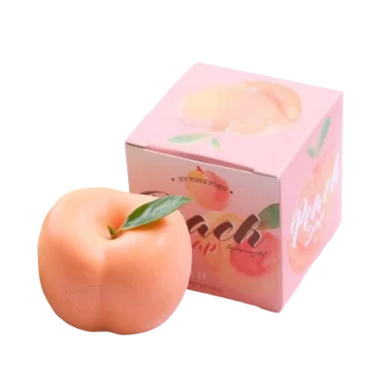 Xà phòng tắm trắng trái đào Peach soap Natural Peach ảnh 1