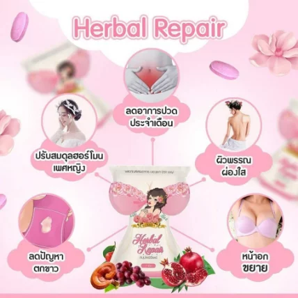 Viên uống thảo dược nở ngực se khít Madam Busaba Herbal Repair ảnh 6