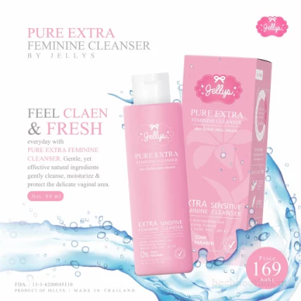 Dung dịch vệ sinh Jellys Pure Extra Feminine Cleanser ảnh 3