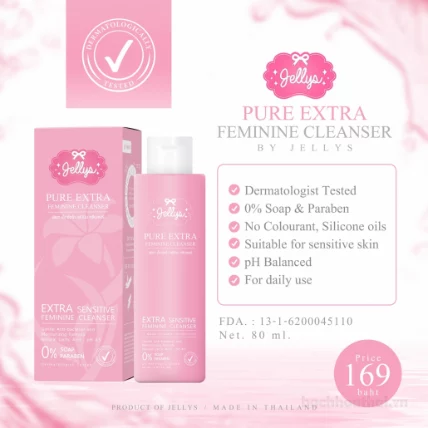 Dung dịch vệ sinh Jellys Pure Extra Feminine Cleanser ảnh 4
