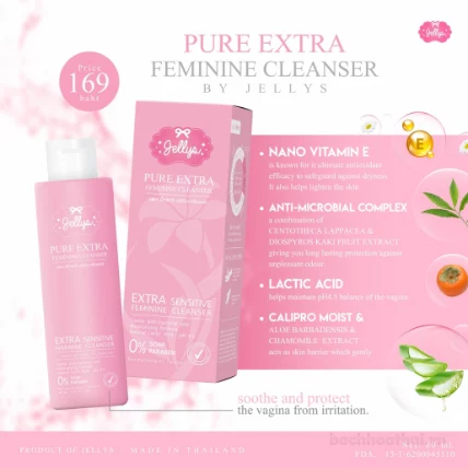 Dung dịch vệ sinh Jellys Pure Extra Feminine Cleanser ảnh 5
