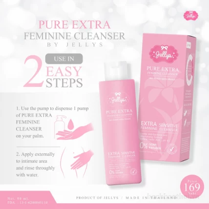 Dung dịch vệ sinh Jellys Pure Extra Feminine Cleanser ảnh 10