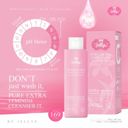 Dung dịch vệ sinh Jellys Pure Extra Feminine Cleanser ảnh 11