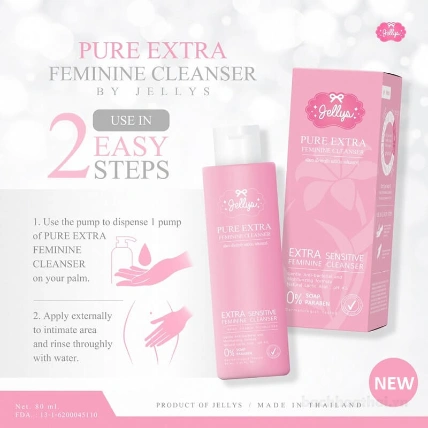 Dung dịch vệ sinh Jellys Pure Extra Feminine Cleanser ảnh 3
