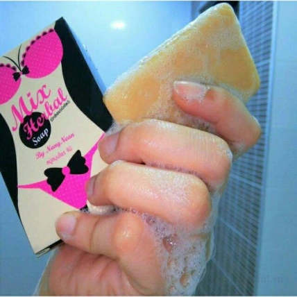 Xà phòng tắm nở ngực, khử mùi se khít Mix Herbal Soap by Nang Nean Thái Lan ảnh 7