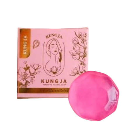 Xà phòng vùng kín Kung Ja Feminie Herbal Soap ảnh 1