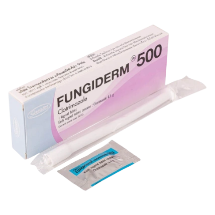 Viên đặt phụ khoa FUNGIDERM 500 Clotrimazole hàng Thái Lan  ảnh 1