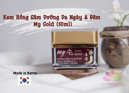 Kem hồng sâm Korea Red Ginseng Aqua Cream ngày và đêm ảnh 3