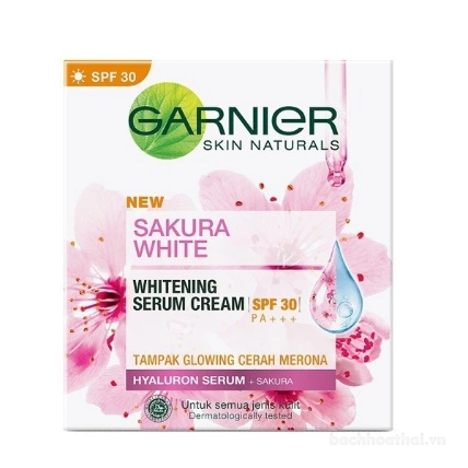 Kem dưỡng trắng Garnier Sakura White Day Cream ảnh 13