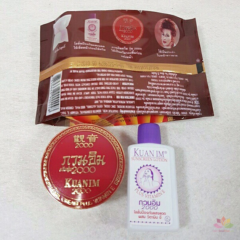 Bộ kem sâm cô tiên 2000 Kuan Im Pure Pearl Cream ảnh 3