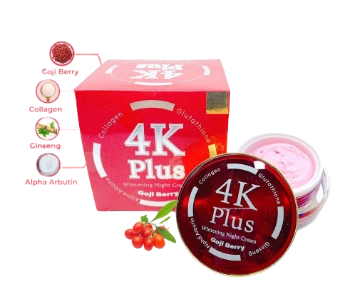 Ảnh sản phẩm Kem ban đêm cho sẹo mụn, tàn nhang 4K Plus Goji Berry Whitening Night Cream 5x 1