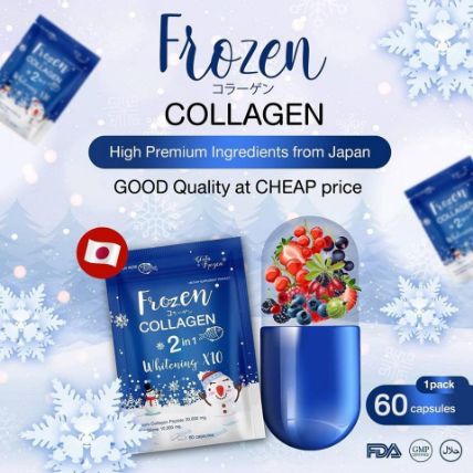 Viên uống Frozen Collagen 2 in 1 Whitening X10 ảnh 3