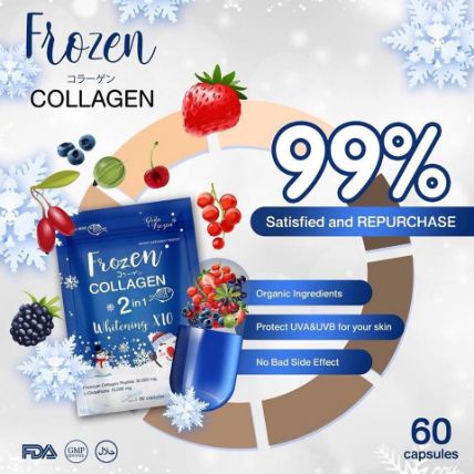 Viên uống Frozen Collagen 2 in 1 Whitening X10 ảnh 4