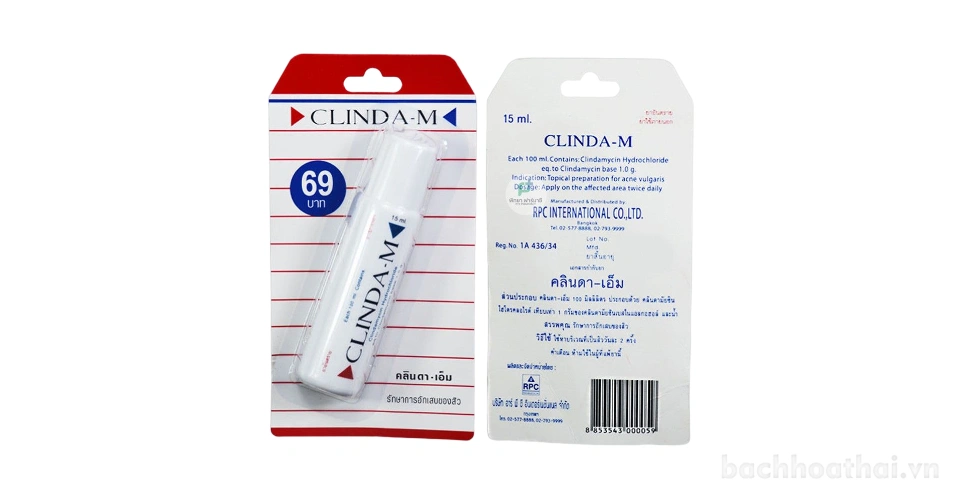 Kem đặc trị mụn Clinda-M