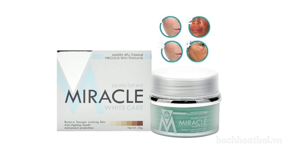 Kem dưỡng trắng da giảm nám tàn nhang Miracle White Care