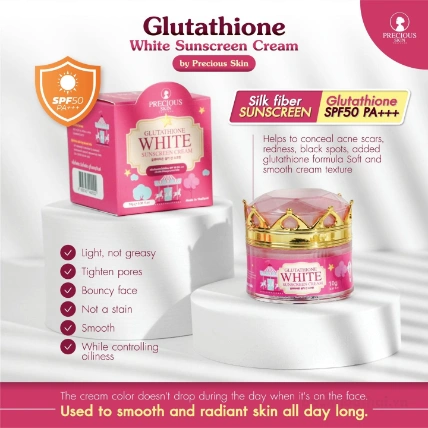 Kem White Sunscreen Cream làm trắng da với Glutathione  chống nắng, che khuyết điểm  Thái Lan ảnh 6