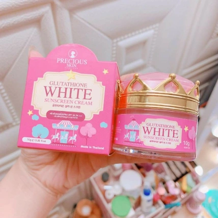 Kem White Sunscreen Cream làm trắng da với Glutathione  chống nắng, che khuyết điểm  Thái Lan ảnh 8
