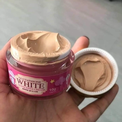 Kem White Sunscreen Cream làm trắng da với Glutathione  chống nắng, che khuyết điểm  Thái Lan ảnh 9