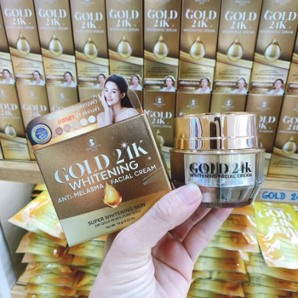 Kem dưỡng trắng da cho da nám, xạm Gold 24K whitening Anti-Melasma Facial Cream Thái Lan ảnh 8