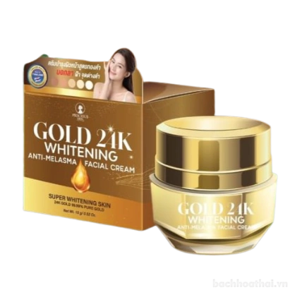 Kem dưỡng trắng da ngừa nám Gold 24K whitening Anti-Melasma Facial Cream Thái Lan ảnh 1