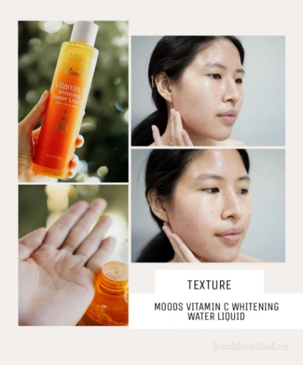 Nước dưỡng ẩm da Moods Vitamin C Whitening Liquid Thái Lan ảnh 9