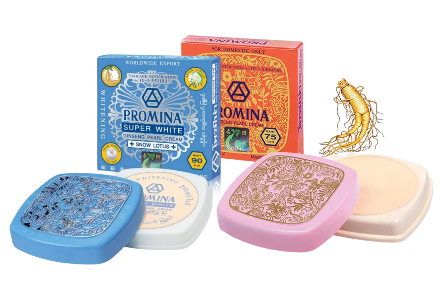 Kem sâm ngọc trai dưỡng da mờ tàn nhang đốm đen PROMINA GINSENG PEARL CREAM