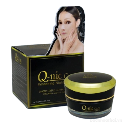 Kem dưỡng da ngừa mụn ban đêm Q-nic Care Whitening Night Cream ảnh 1