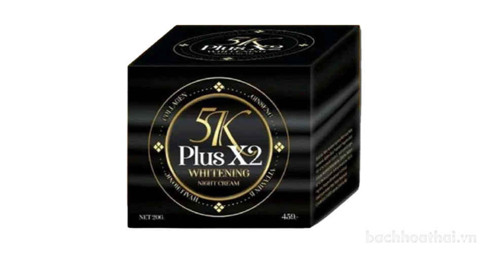 Kem dưỡng trắng và sáng da ban đêm 5k Plus X2 Whitening Night Cream