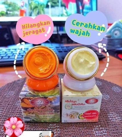 Kem dưỡng trắng da ngọc trai nội địa Thái Lan KIM Whitening Pearl and Snowlotus Cream ảnh 10
