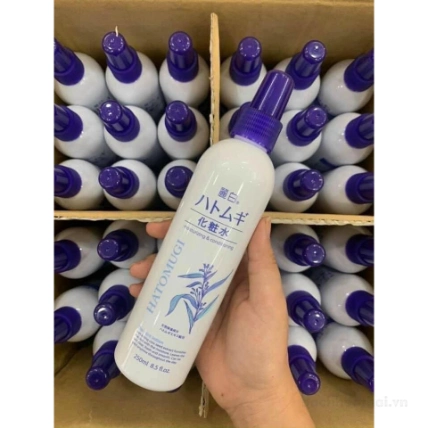 Xịt khoáng dưỡng ẩm làm sáng da Hatomugi The Mist Lotion Nhật Bản ảnh 3
