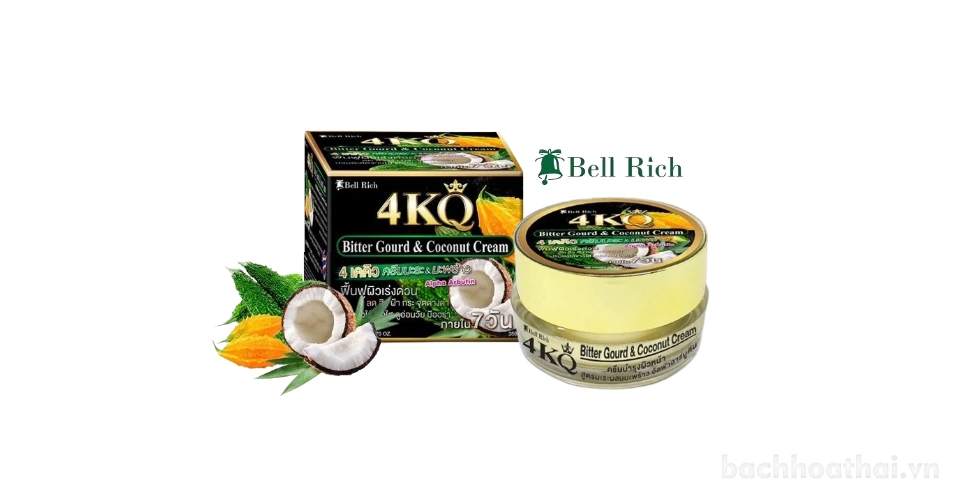 Kem dưỡng, serum mướp đắng dừa 4KQ Bitter Gourd & Coconut Cream