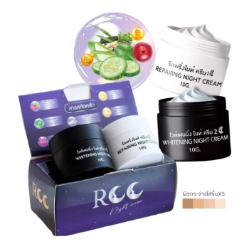Ảnh sản phẩm Bộ đôi kem dưỡng da ban đêm RCC Whitening Repairing Night Cream phục hồi và dưỡng trắng da  1