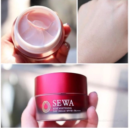 Kem dưỡng trắng da nâng tone chống nắng Sewa Rose Cream SPF50/ PA++++  ảnh 7