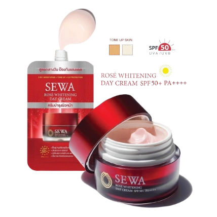 Kem dưỡng trắng da nâng tone chống nắng Sewa Rose Cream SPF50/ PA++++  ảnh 1