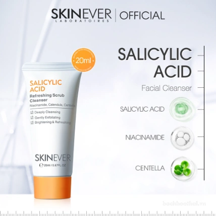 Bộ làm sạch, loại bỏ mụn SKINEVER SALICYLIC ACID ảnh 13