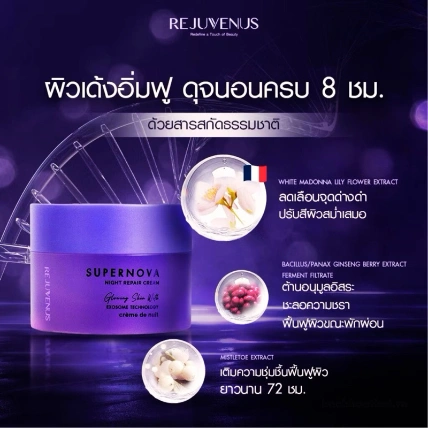 Kem dưỡng phục hồi da ban đêm Supernova Night Repair Cream Rejuvenus  ảnh 17