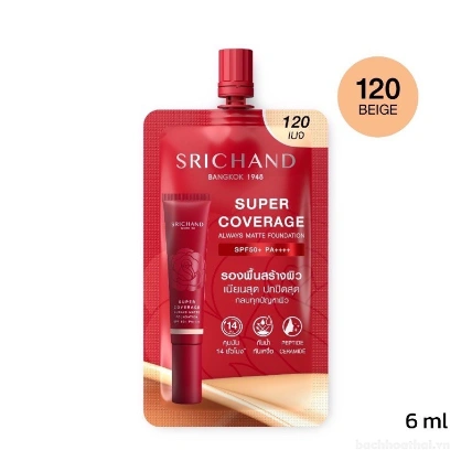 Kem nền dạng gói che khuyết điểm chống nắng Srichand Skin Foundation ảnh 14