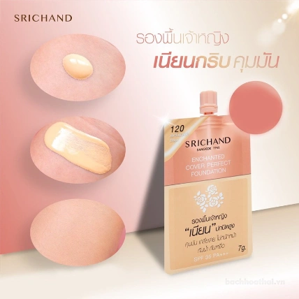 Kem nền dạng gói che khuyết điểm chống nắng Srichand Skin Foundation ảnh 7