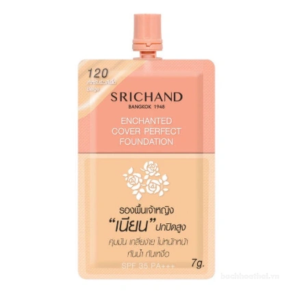 Kem nền dạng gói che khuyết điểm chống nắng Srichand Skin Foundation ảnh 11