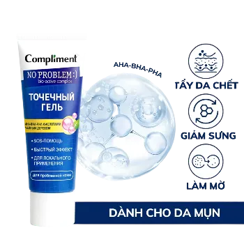 Ảnh sản phẩm Gel chấm mụn tẩy tế bào chết cho da nhờn mụn Compliment No Problem Spot Gel 25ml 1