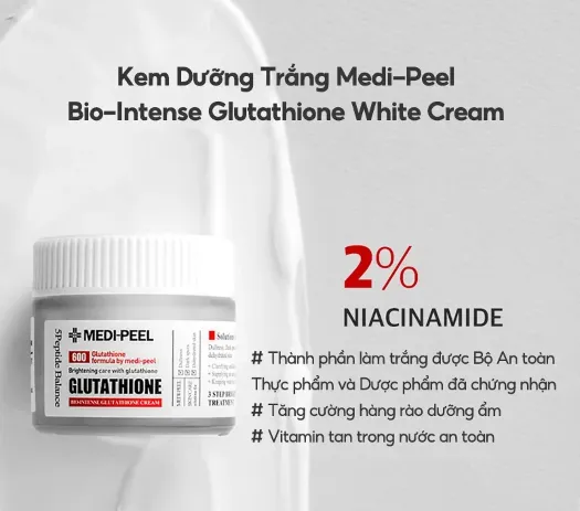 Ảnh sản phẩm Kem dưỡng trắng Da MEDIPEEL Medi-Peel Bio-Intense Glutathione White Cream 50gr 2
