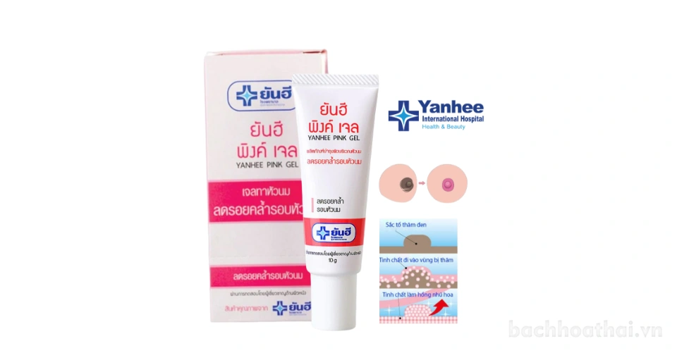 Kem làm hồng nhũ hoa Yanhee Pink Gel