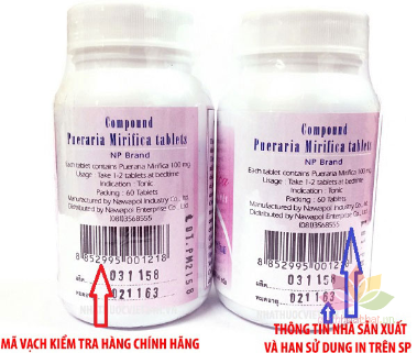 Viên uống nở ngực Pueraria Mirifica Thailand ảnh 5
