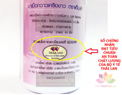 Viên uống nở ngực Pueraria Mirifica Thailand ảnh 6