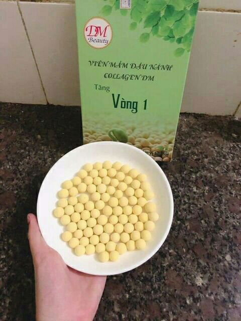 Viên mầm đậu nành Collagen DM tăng Vòng 1
