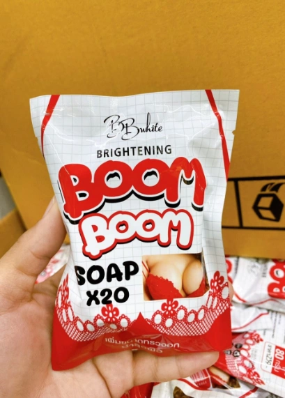 Xà phòng nở ngực trắng da Boom Boom Brightening Soap X20  ảnh 7