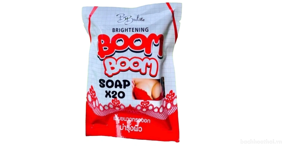 Xà phòng nở ngực trắng da Boom Boom Brightening Soap X20