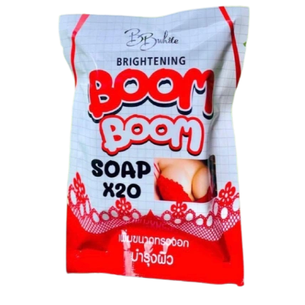 Xà phòng nở ngực trắng da Boom Boom Brightening Soap X20  ảnh 1